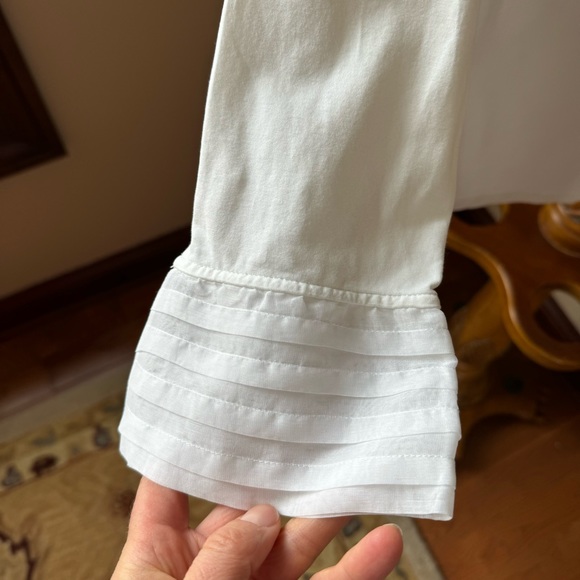 Anna Fontaine Paris White blouse sz 40 (M) - Picture 6 of 14